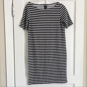 Gap striped maternity shift dress
